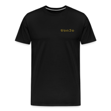 Load image into Gallery viewer, Men's God is Love (Gold Letter) Tee - black