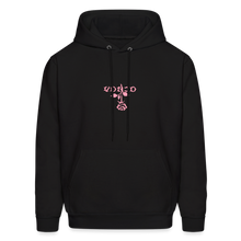 Load image into Gallery viewer, Unisex VonJo Floral (Pink Letter) Hoodie - black