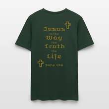 Load image into Gallery viewer, Unisex Jesus is the Way Tee - forest green