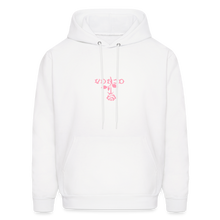 Load image into Gallery viewer, Unisex VonJo Floral (Pink Letter) Hoodie - white