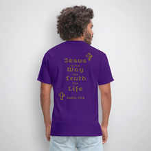 Load image into Gallery viewer, Unisex Jesus is the Way Tee - purple