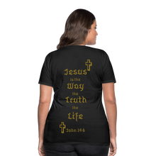 Load image into Gallery viewer, Women’s Jesus is the Way Tee - black