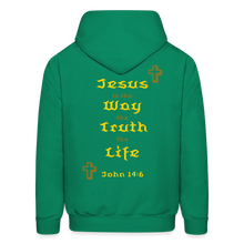Load image into Gallery viewer, Unisex Jesus is the Way Hoodie - kelly green