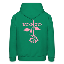 Load image into Gallery viewer, Unisex VonJo Floral (Pink Letter) Hoodie - kelly green
