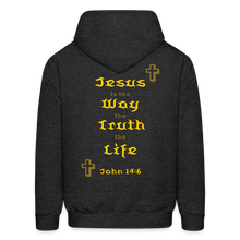 Load image into Gallery viewer, Unisex Jesus is the Way Hoodie - charcoal grey