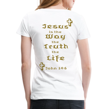 Load image into Gallery viewer, Women’s Jesus is the Way Tee - white