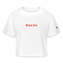 Load image into Gallery viewer, God is Love Women’s Cropped T-Shirt - white