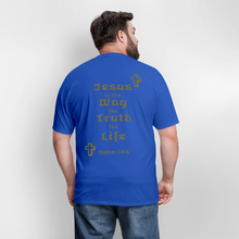 Load image into Gallery viewer, Unisex Jesus is the Way Tee - royal blue