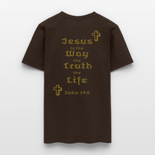 Load image into Gallery viewer, Unisex Jesus is the Way Tee - brown