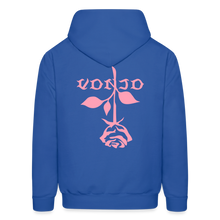 Load image into Gallery viewer, Unisex VonJo Floral (Pink Letter) Hoodie - royal blue