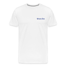 Load image into Gallery viewer, Men's God is Love (Blue Letter) Tee - white