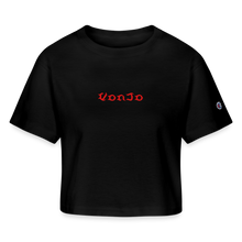 Load image into Gallery viewer, God is Love Women’s Cropped T-Shirt - black