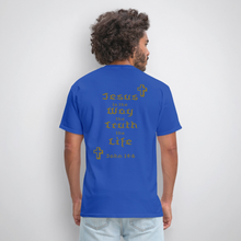 Load image into Gallery viewer, Unisex Jesus is the Way Tee - royal blue