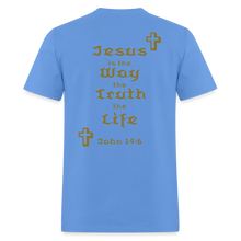 Load image into Gallery viewer, Unisex Jesus is the Way Tee - carolina blue
