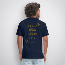 Load image into Gallery viewer, Unisex Jesus is the Way Tee - navy