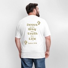 Load image into Gallery viewer, Unisex Jesus is the Way Tee - white