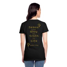 Load image into Gallery viewer, Women’s Jesus is the Way Tee - black