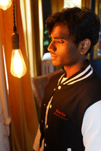 Load image into Gallery viewer, God is Love (Red Letters) Letterman Jacket Unisex