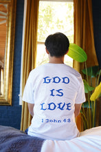 Load image into Gallery viewer, Men's God is Love (Blue Letter) Tee