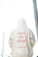 Load image into Gallery viewer, Unisex God is Love Hoodie (Red Letters)