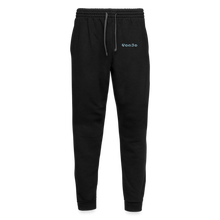 Load image into Gallery viewer, Unisex God is Love Joggers Light Blue Letters - black/asphalt