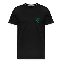 Load image into Gallery viewer, Men's VonJo Floral (Green Letter) Tee - black