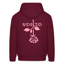 Load image into Gallery viewer, Unisex VonJo Floral (Pink Letter) Hoodie - burgundy
