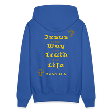 Load image into Gallery viewer, Unisex Jesus is the Way Hoodie - royal blue
