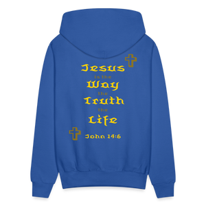 Unisex Jesus is the Way Hoodie - royal blue