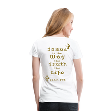 Load image into Gallery viewer, Women’s Jesus is the Way Tee - white
