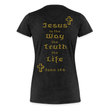 Load image into Gallery viewer, Women’s Jesus is the Way Tee - charcoal grey

