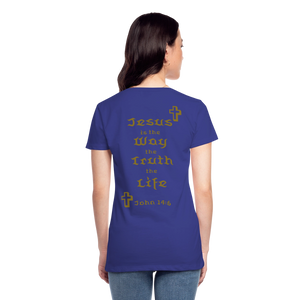 Women’s Jesus is the Way Tee - royal blue