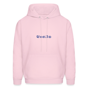 Unisex God is Love Royal Blue Letter Hoodie - pale pink