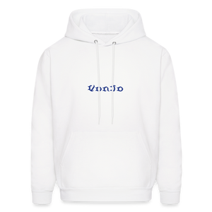 Unisex God is Love Royal Blue Letter Hoodie - white