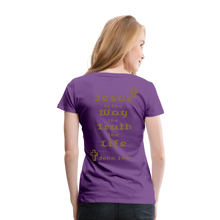 Load image into Gallery viewer, Women’s Jesus is the Way Tee - purple
