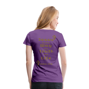Women’s Jesus is the Way Tee - purple