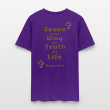 Load image into Gallery viewer, Unisex Jesus is the Way Tee - purple

