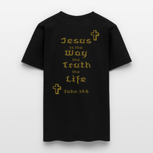 Load image into Gallery viewer, Unisex Jesus is the Way Tee - black
