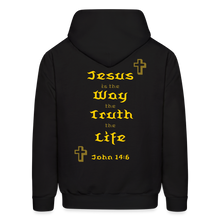 Load image into Gallery viewer, Unisex Jesus is the Way Hoodie - black
