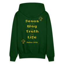 Load image into Gallery viewer, Unisex Jesus is the Way Hoodie - forest green
