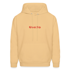 Unisex God is Love Hoodie (Red Letters) - light yellow