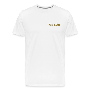 Men's God is Love (Gold Letter) Tee - white