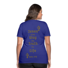 Load image into Gallery viewer, Women’s Jesus is the Way Tee - royal blue
