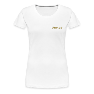 Women’s God is Love (Gold Letter) Tee - white