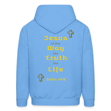 Load image into Gallery viewer, Unisex Jesus is the Way Hoodie - carolina blue
