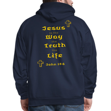 Load image into Gallery viewer, Unisex Jesus is the Way Hoodie - navy
