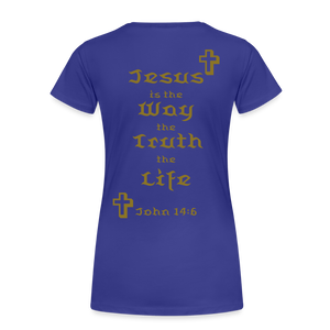 Women’s Jesus is the Way Tee - royal blue