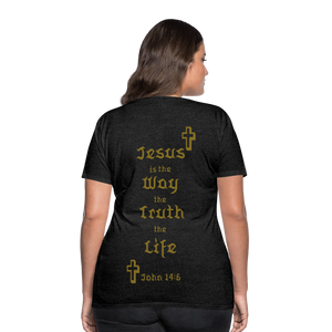 Women’s Jesus is the Way Tee - charcoal grey