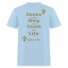 Load image into Gallery viewer, Unisex Jesus is the Way Tee - powder blue
