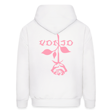 Load image into Gallery viewer, Unisex VonJo Floral (Pink Letter) Hoodie - white
